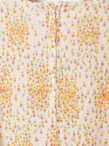 小花柄 フレンチスリーブワンピース