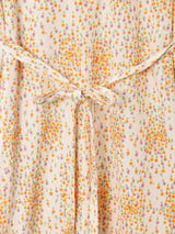 小花柄 フレンチスリーブワンピース