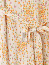 小花柄 フレンチスリーブワンピース