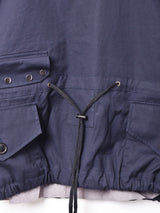 Backersロイヤルネイビー スモックパーカ