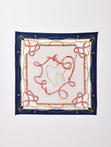 ベルト×ロープ柄 スカーフ