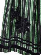 ストライプ フレアスカート