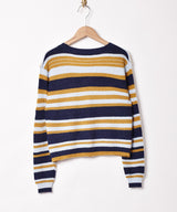 ボーダーカーディガン