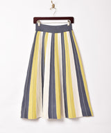 【2色展開】Meridian ストライプニットスカート