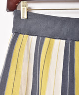 【2色展開】Meridian ストライプニットスカート