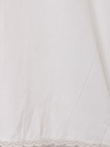 カットワーク 長袖ワンピース