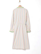 アメリカ製 ストライプ 長袖ワンピース