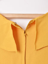 フリルデザイン ドッキング スリーブレスワンピース