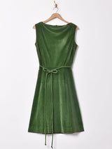 ベロア スリーブレスワンピース