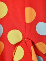 コインドット柄 長袖ワンピース