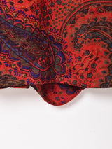 イタリア製 ペイズリー柄 長袖ワンピース