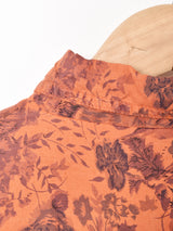 花柄 長袖シャツ