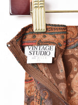 アメリカ製 総柄 ロングスカート