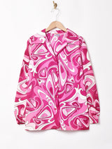 70's   サイケデリック柄 長袖シャツ