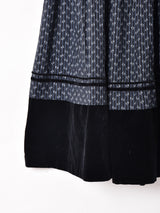 総柄 ベロア チロルスカート