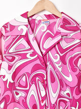 70's   サイケデリック柄 長袖シャツ