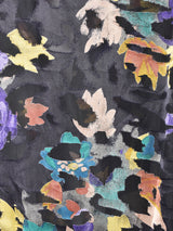 総柄 長袖シアーシャツ