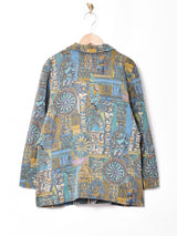 総柄 ジャケット