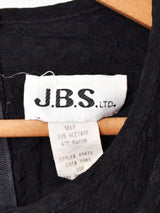 レイヤードデザイン 長袖ワンピース