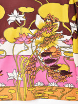 70's 総柄 長袖シャツ