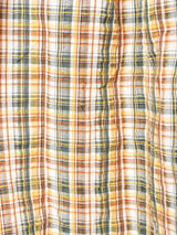 チェック リボンスリット フレアスカート