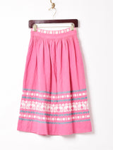 グアテマラ刺繍 フレアスカート