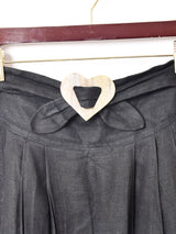 ハートバックル リネンスカート