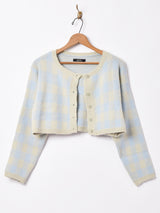 【2色展開】Meridianギンガムチェック キャミセットカーディガン