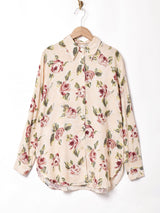 花柄 長袖シャツ