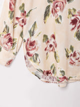 花柄 長袖シャツ