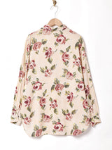 花柄 長袖シャツ