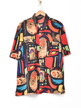 アメリカ製 総柄 半袖シャツ