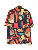 アメリカ製 総柄 半袖シャツ