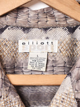 アニマル柄 半袖 オープンカラーシャツ