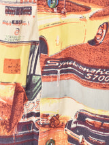 クラシックカー 総柄 半袖シャツ