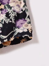 アメリカ製 花柄 フロントボタン 長袖ワンピース