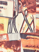 クラシックカー 総柄 半袖シャツ