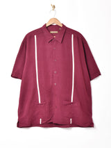 ラインデザイン 半袖シャツ