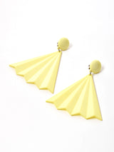 ビッグモチーフ イヤリング イエロー