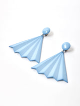 ビッグモチーフ イヤリング サックスブルー