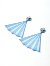 ビッグモチーフ イヤリング サックスブルー