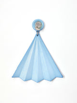 ビッグモチーフ イヤリング サックスブルー