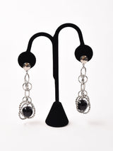 ブラックボール ダングルイヤリング