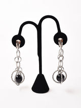 ブラックボール ダングルイヤリング