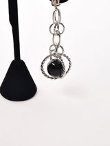 ブラックボール ダングルイヤリング