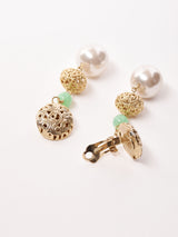 パール ダングルイヤリング