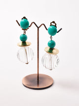 クリアボール ダングルイヤリング