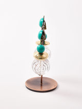 クリアボール ダングルイヤリング