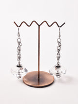 クリア×チェーン ダングルピアス