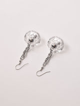 クリア×チェーン ダングルピアス